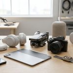 Dispositivos digitales modernos diseñados para la seguridad y el bienestar integral de personas mayores.