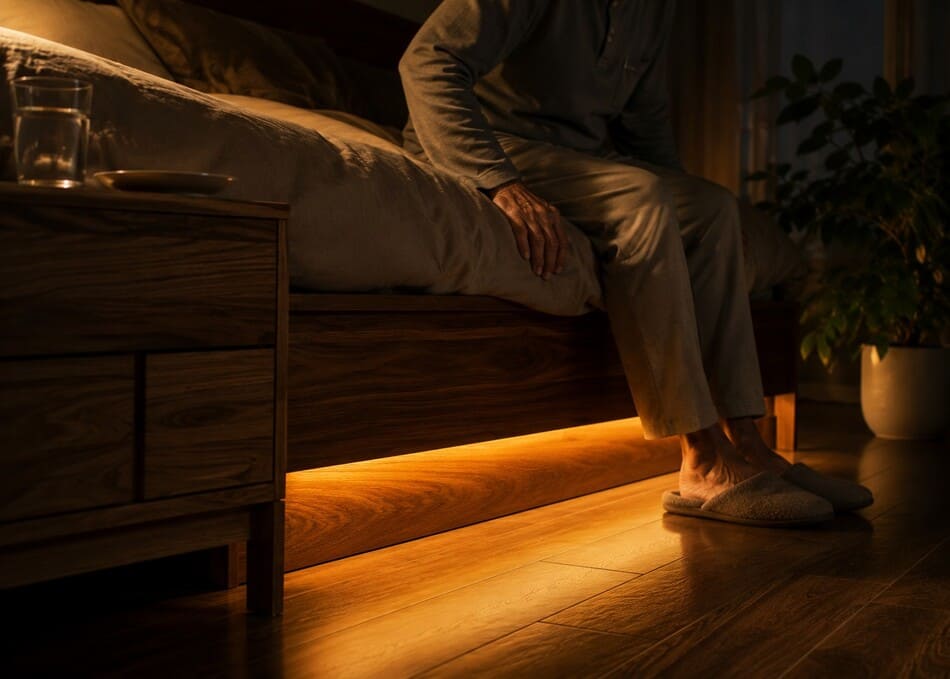 iluminación automatizada y monitoreo perimetral pasivo para la prevención de caídas nocturnas en adultos mayores con movilidad independiente